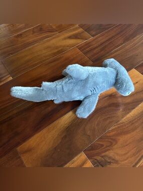 Plush Hammerhead Shark Stuffed Animal - Light Gray